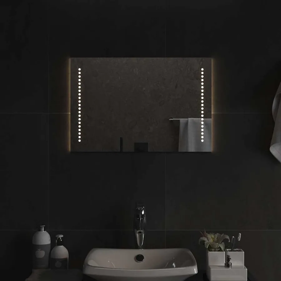 Miroir de salle de bain à LED 60x40 cm
