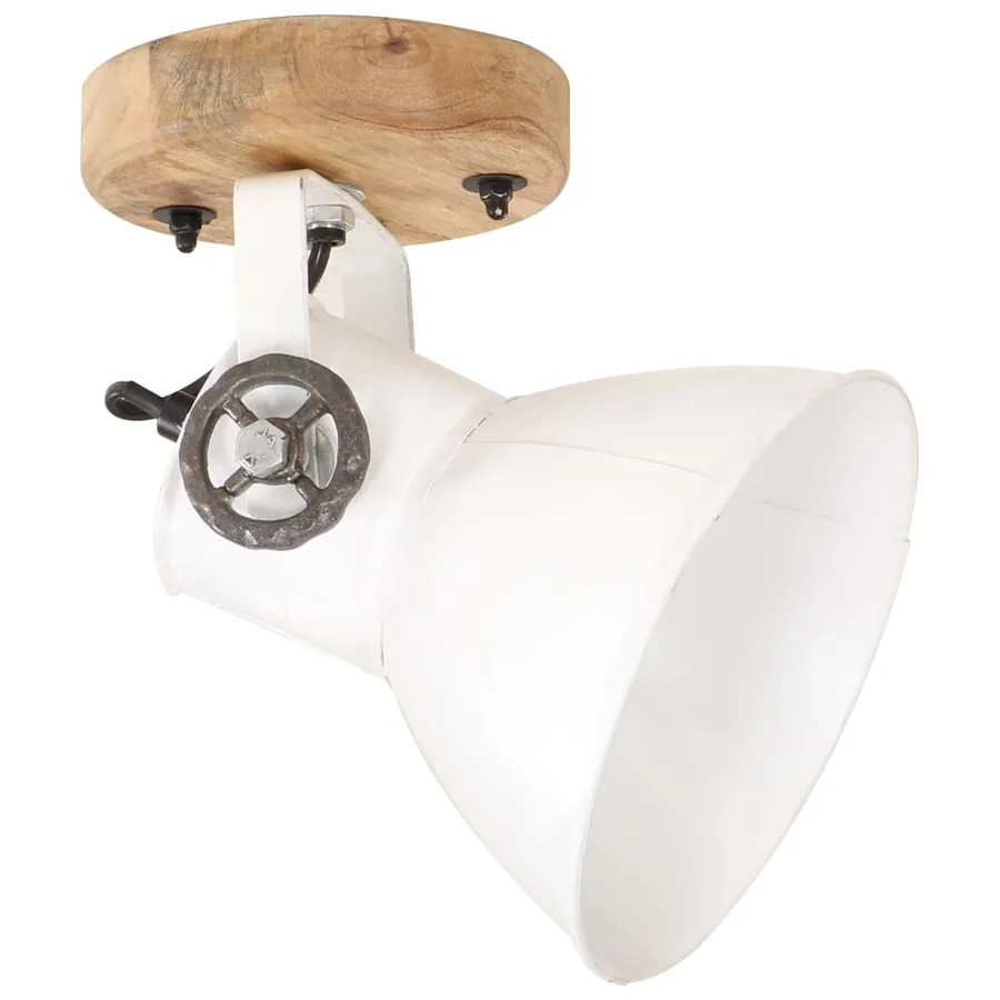 Lampe murale industrielle/de plafond 2 pcs Blanc 20x25 cm E27 - 3