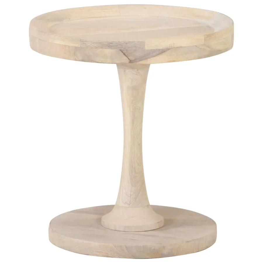 Table d'appoint Ø40x45 cm Bois de manguier massif - 5