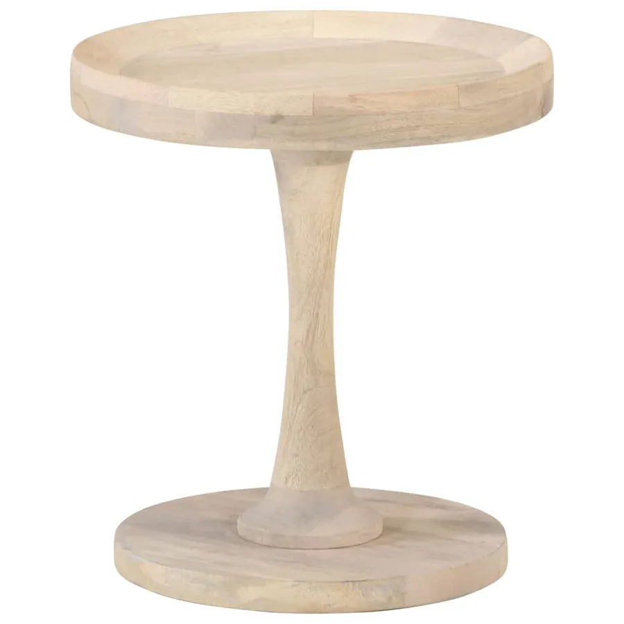 Table d'appoint Ø40x45 cm Bois de manguier massif - 7