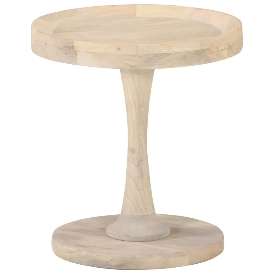 Table d'appoint Ø40x45 cm Bois de manguier massif - 8