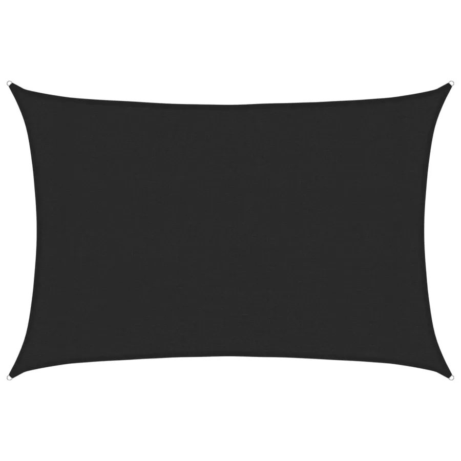Voile d'ombrage 160 g/m² Noir 3x5 m PEHD - 2