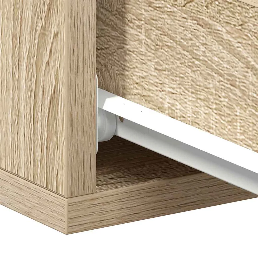 Tables de chevet flottantes 2 pcs Chêne sonoma Bois ingénierie - 11