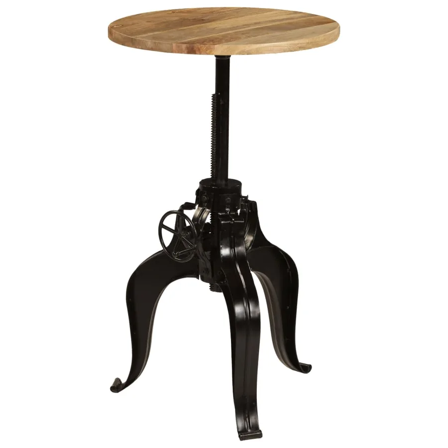 Table de bar Bois de manguier massif 60 x (76-110) cm - 8