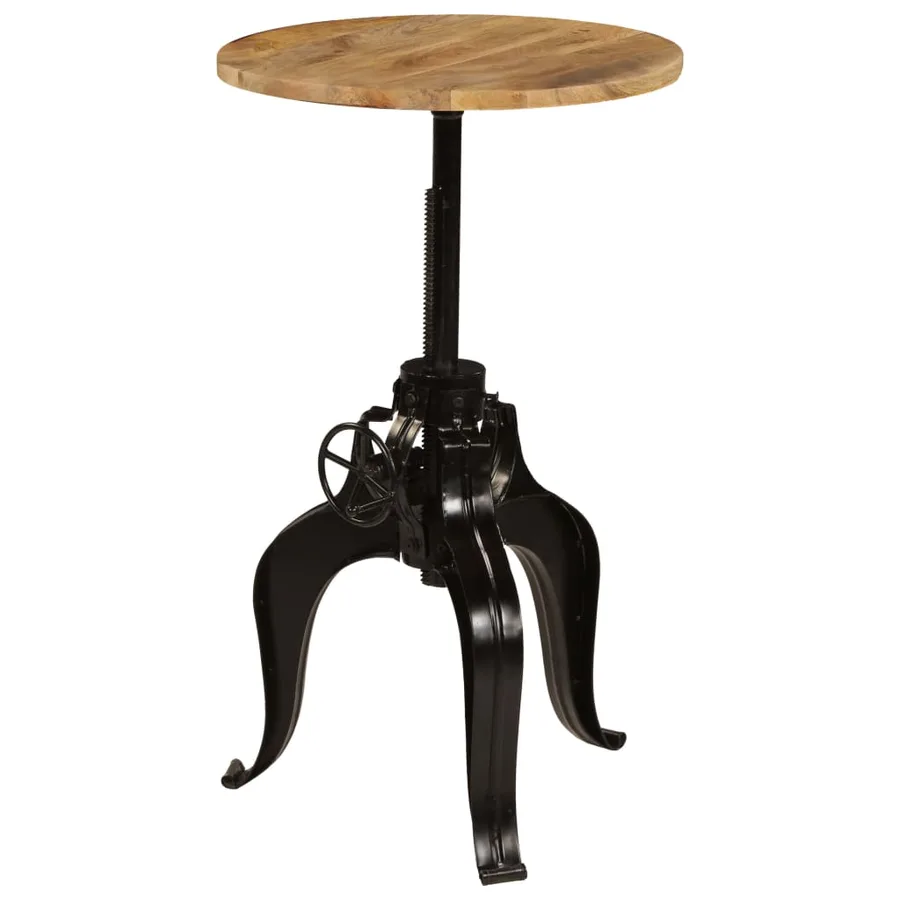 Table de bar Bois de manguier massif 60 x (76-110) cm - 9