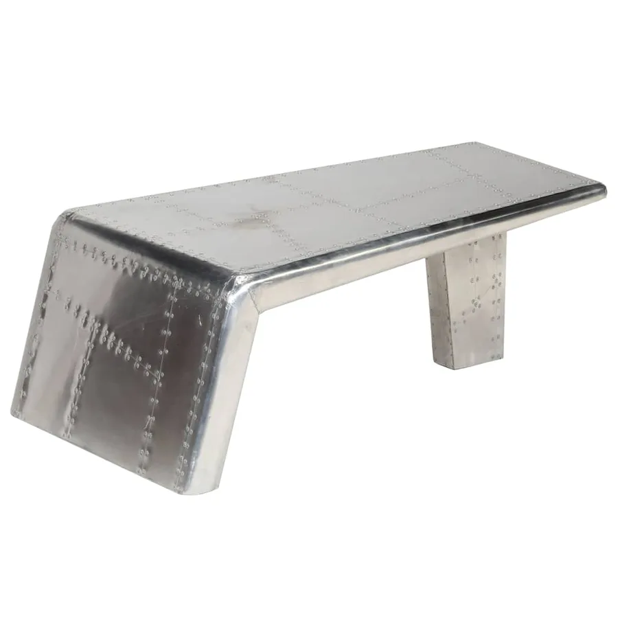 Table basse Aviator Style d'avion vintage Aluminium - 10