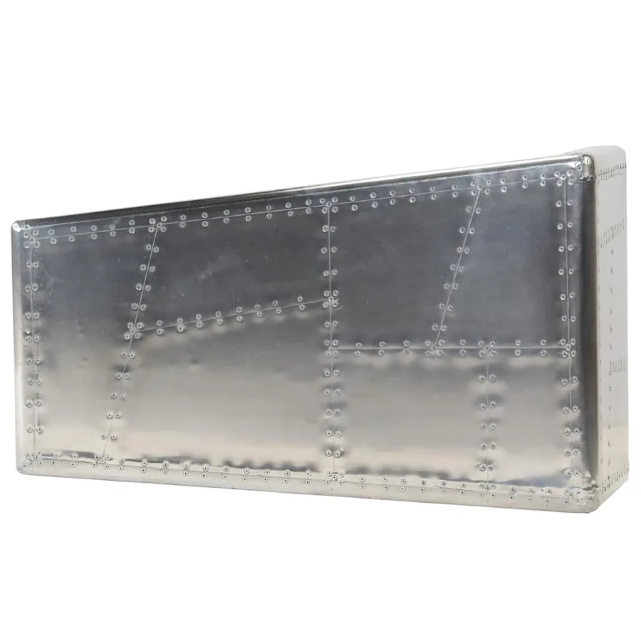 Table basse Aviator Style d'avion vintage Aluminium - 11