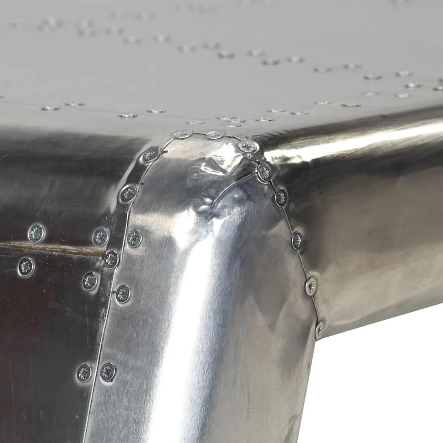 Table basse Aviator Style d'avion vintage Aluminium - 12
