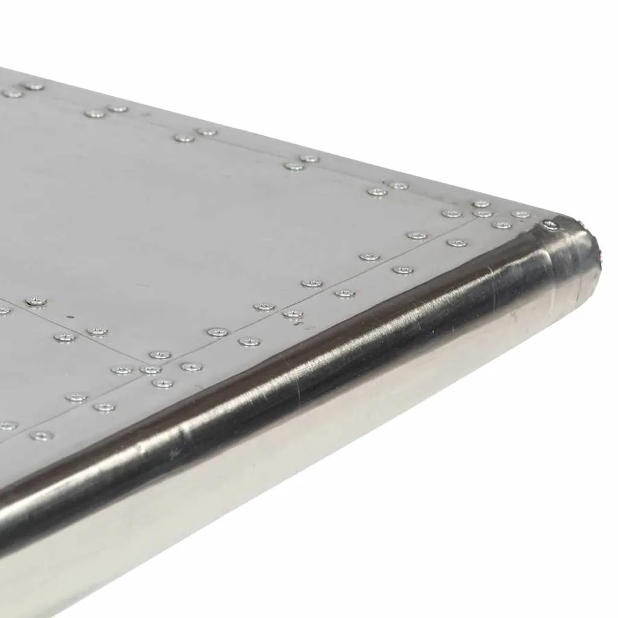 Table basse Aviator Style d'avion vintage Aluminium - 13