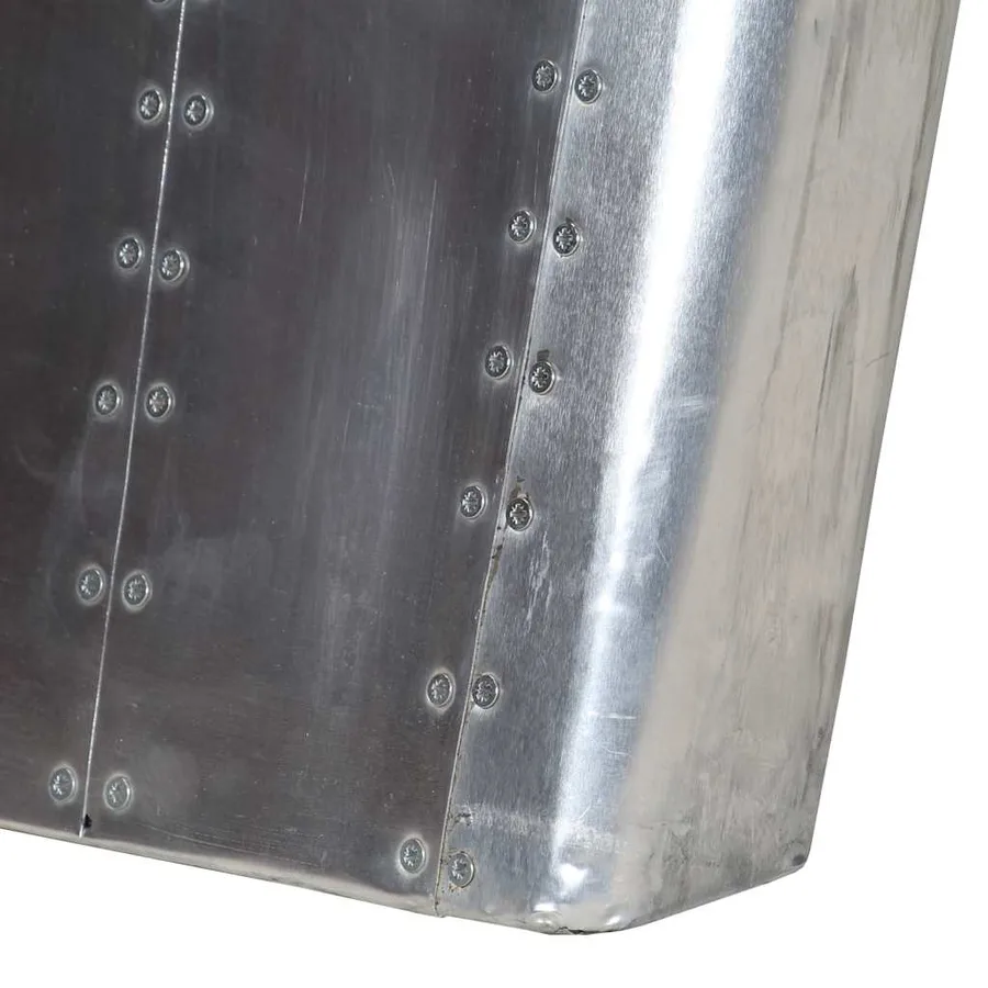 Table basse Aviator Style d'avion vintage Aluminium - 17