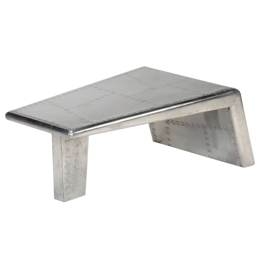 Table basse Aviator Style d'avion vintage Aluminium - 2