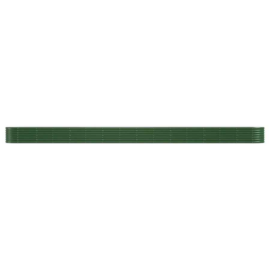 Lit surélevé de jardin Acier galvanisé 620x80x36 cm Vert - 3