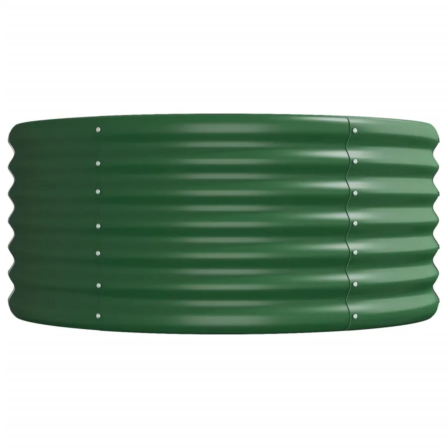 Lit surélevé de jardin Acier galvanisé 620x80x36 cm Vert - 4