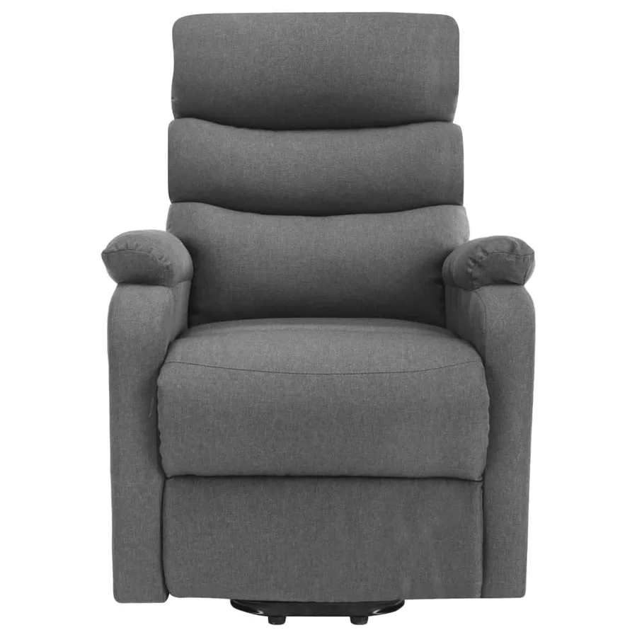 Fauteuil de massage inclinable Gris clair Tissu - 3