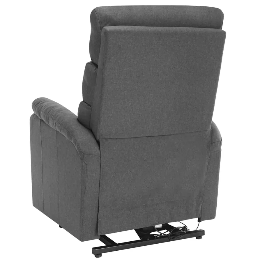 Fauteuil de massage inclinable Gris clair Tissu - 6