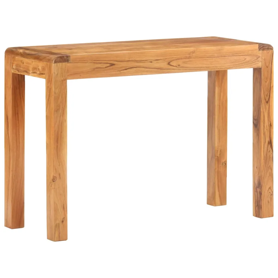 Table console 110x40x76cm Bois d'acacia massif et finition miel - 10