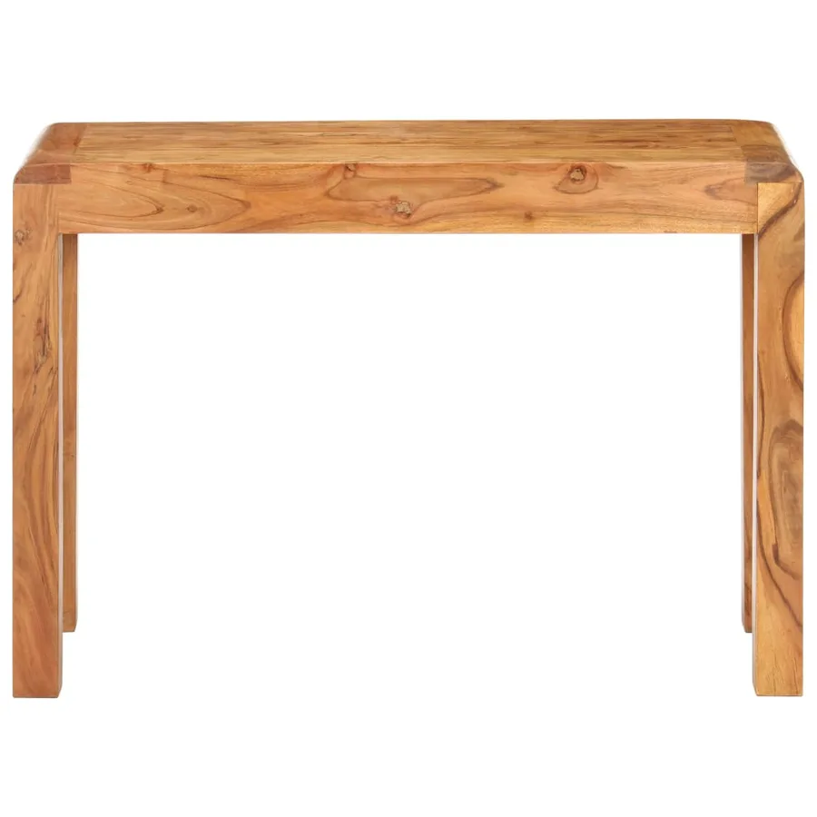 Table console 110x40x76cm Bois d'acacia massif et finition miel - 2