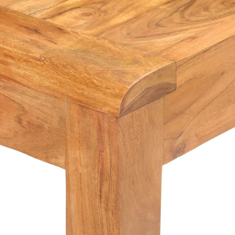 Table console 110x40x76cm Bois d'acacia massif et finition miel - 5