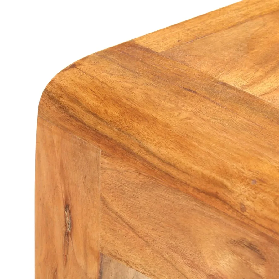 Table console 110x40x76cm Bois d'acacia massif et finition miel - 6