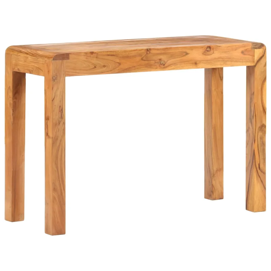 Table console 110x40x76cm Bois d'acacia massif et finition miel - 8