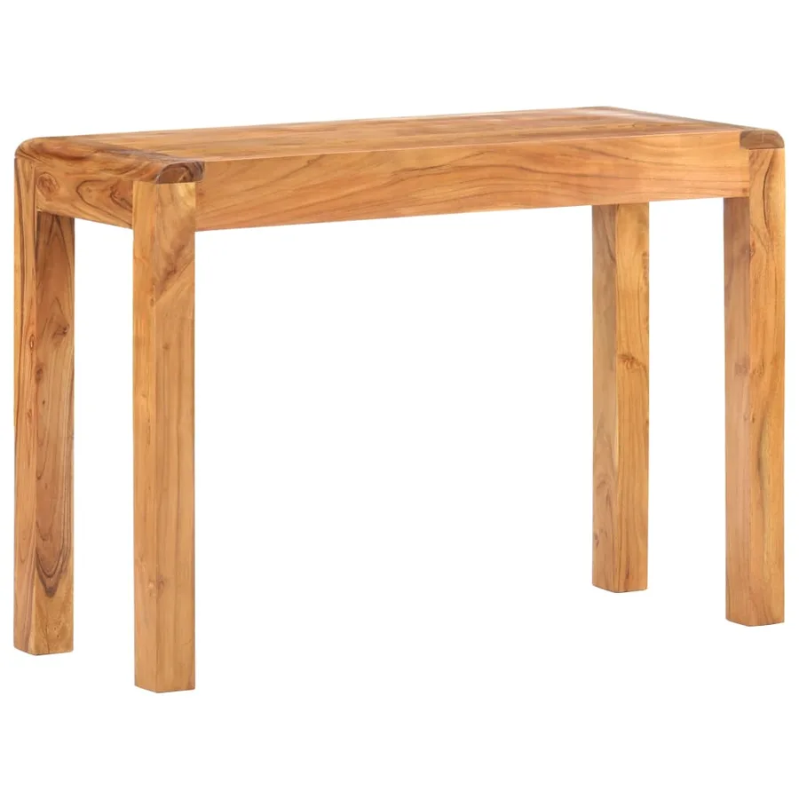 Table console 110x40x76cm Bois d'acacia massif et finition miel - 9