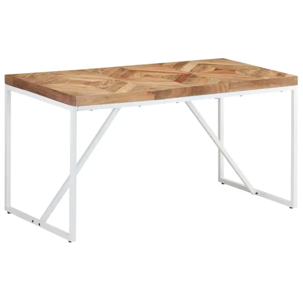 Table à manger 140x70x76 cm Bois massif d'acacia et de manguier