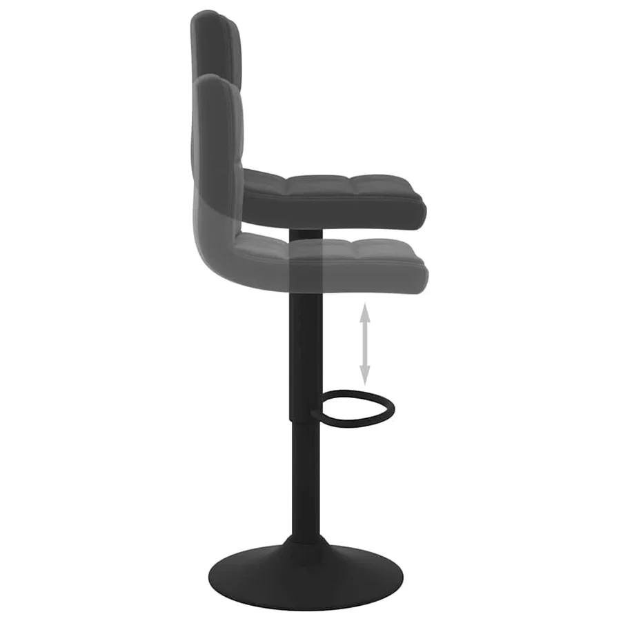 Tabouret de bar Noir Velours - 6