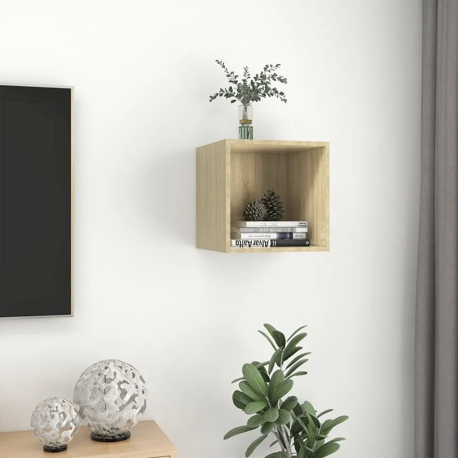 Armoire murale Chêne Sonoma 37x37x37 cm Bois d’ingénierie - 4