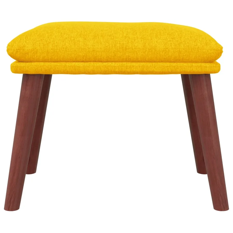 Repose-pied Jaune moutarde 45x29,5x35 cm Tissu - 3