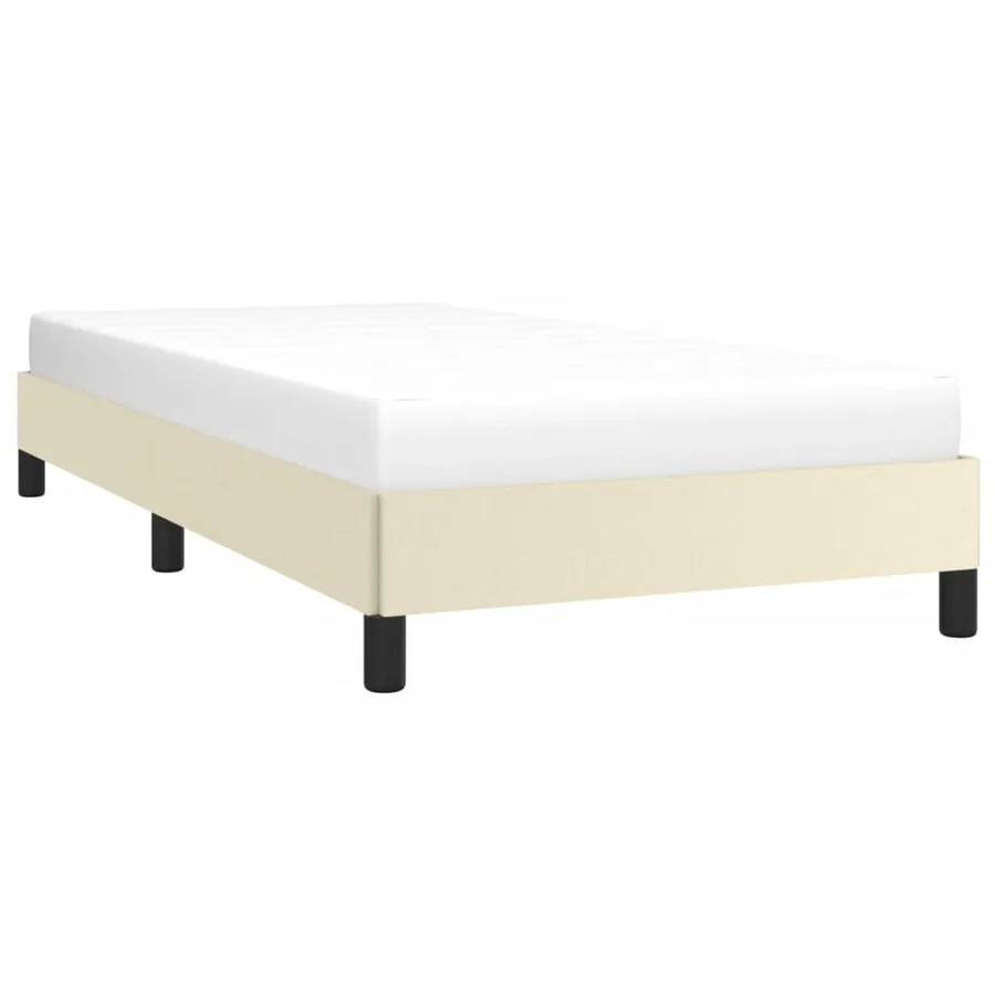 Cadre de lit sans matelas crème 90x190 cm similicuir - 3
