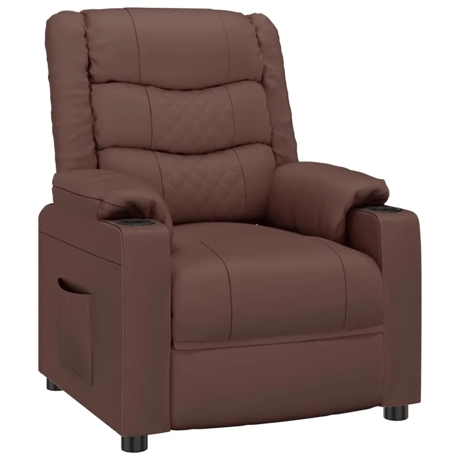 Fauteuil inclinable Marron Similicuir - 2