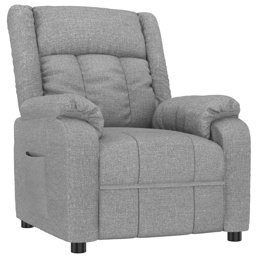 Fauteuil inclinable Gris clair Tissu - 2
