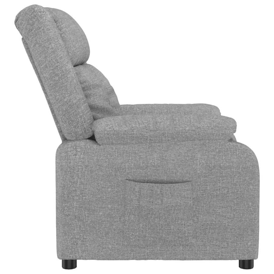 Fauteuil inclinable Gris clair Tissu - 4
