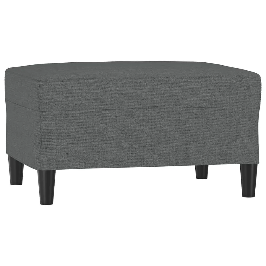 Repose-pied Gris foncé 70x55x41 cm Tissu - 2