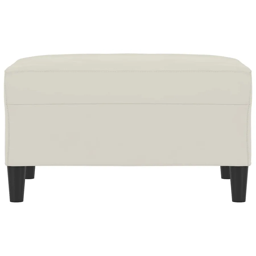 Repose-pied Crème 70x55x41 cm Velours - 3