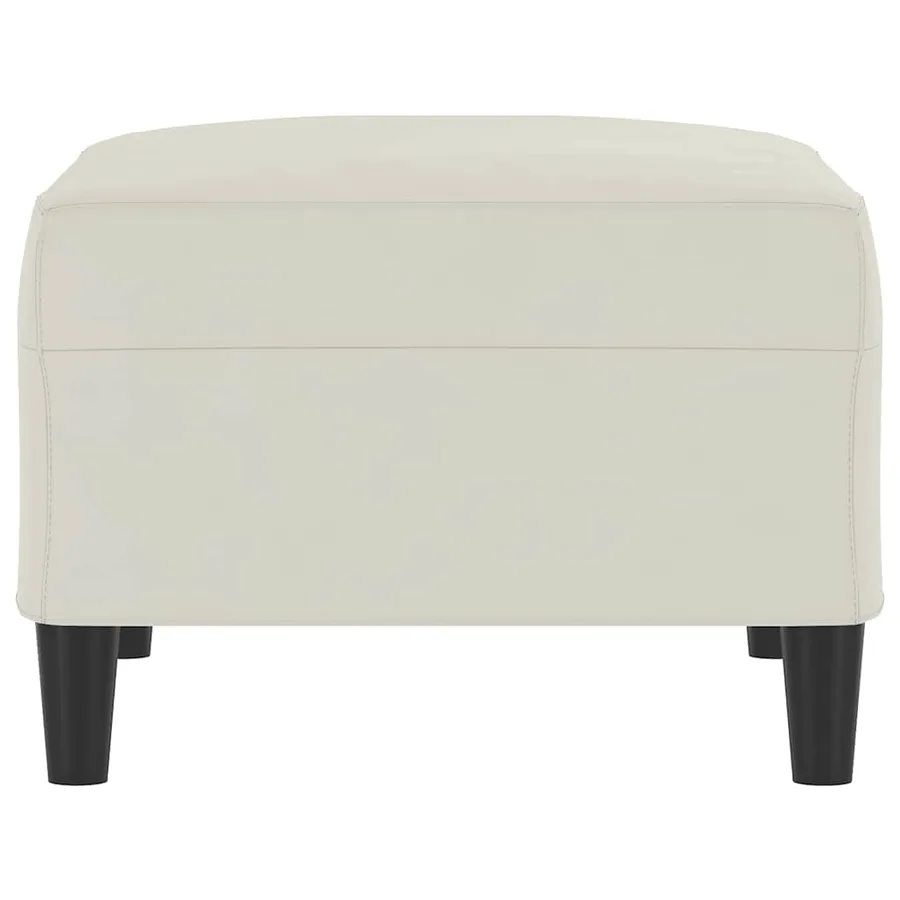 Repose-pied Crème 70x55x41 cm Velours - 4