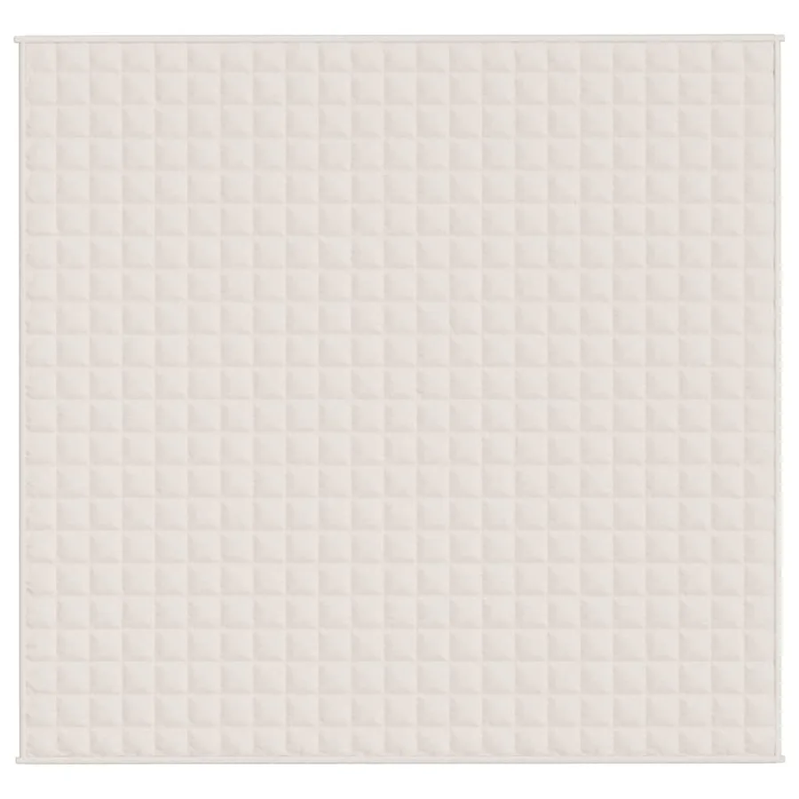 Couverture lestée Crème clair 220x235 cm 11 kg Tissu - 3