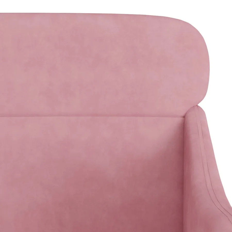 Fauteuil Rose 63x76x80 cm Velours - 6