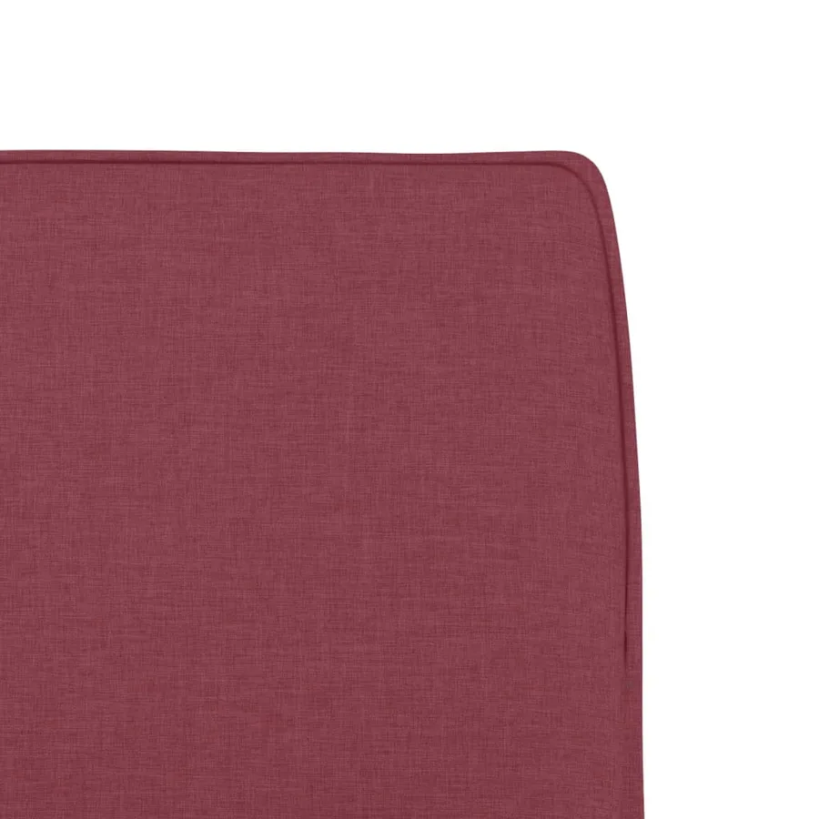 Chaise longue Rouge bordeaux 52x75x76 cm Tissu - 6