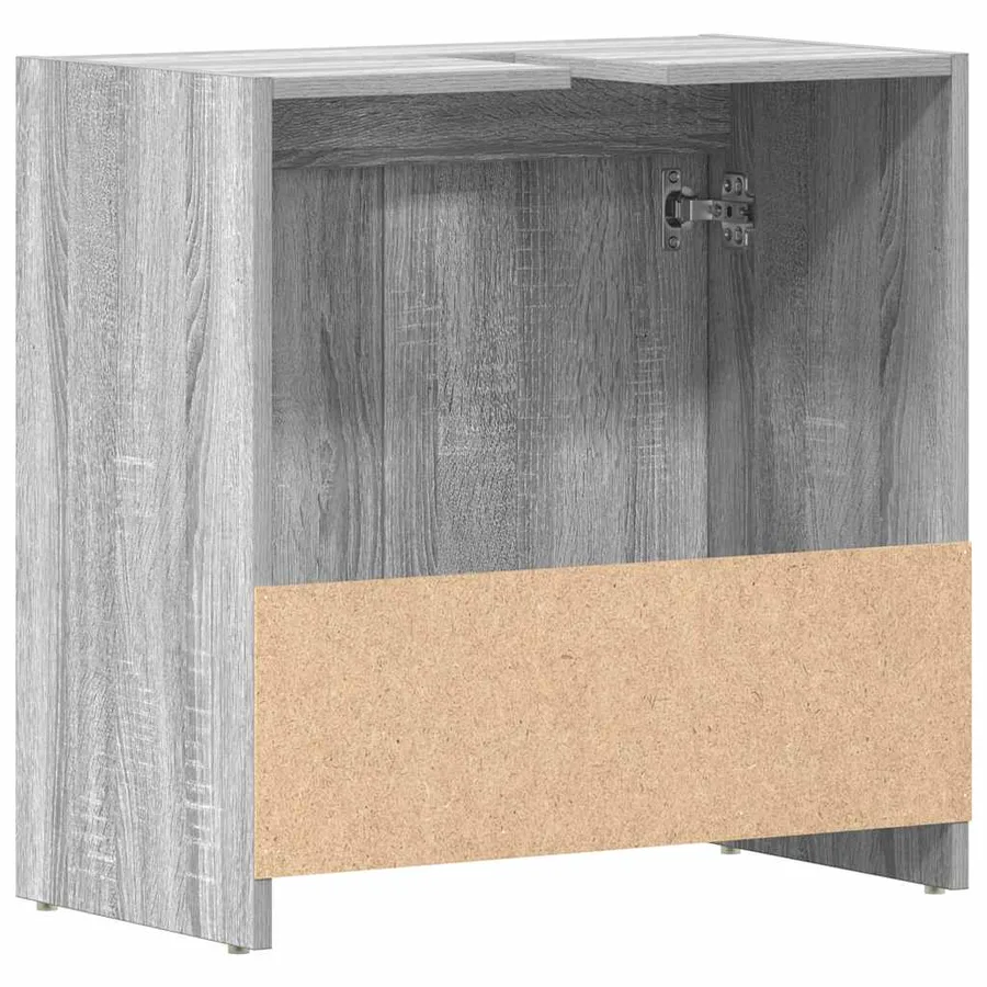 Armoire de bain Sonoma gris 60x33x61 cm Bois d'ingénierie - 8
