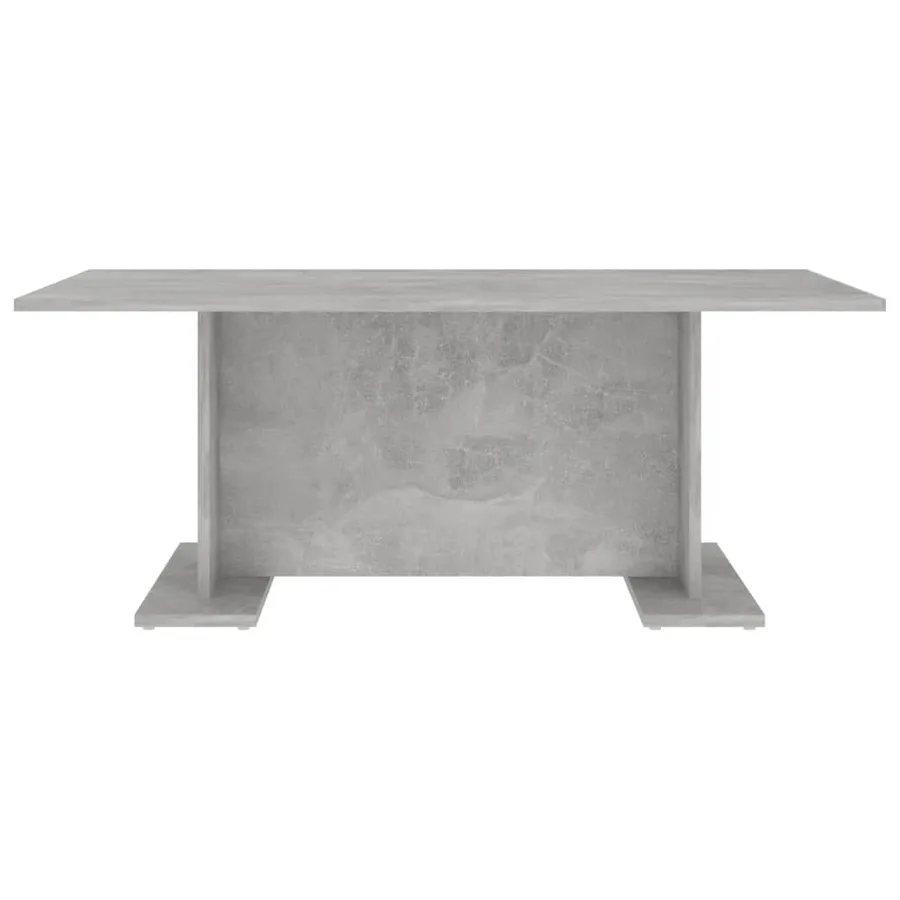 Table basse gris béton 103,5x60x40 cm bois d'ingénierie - 4