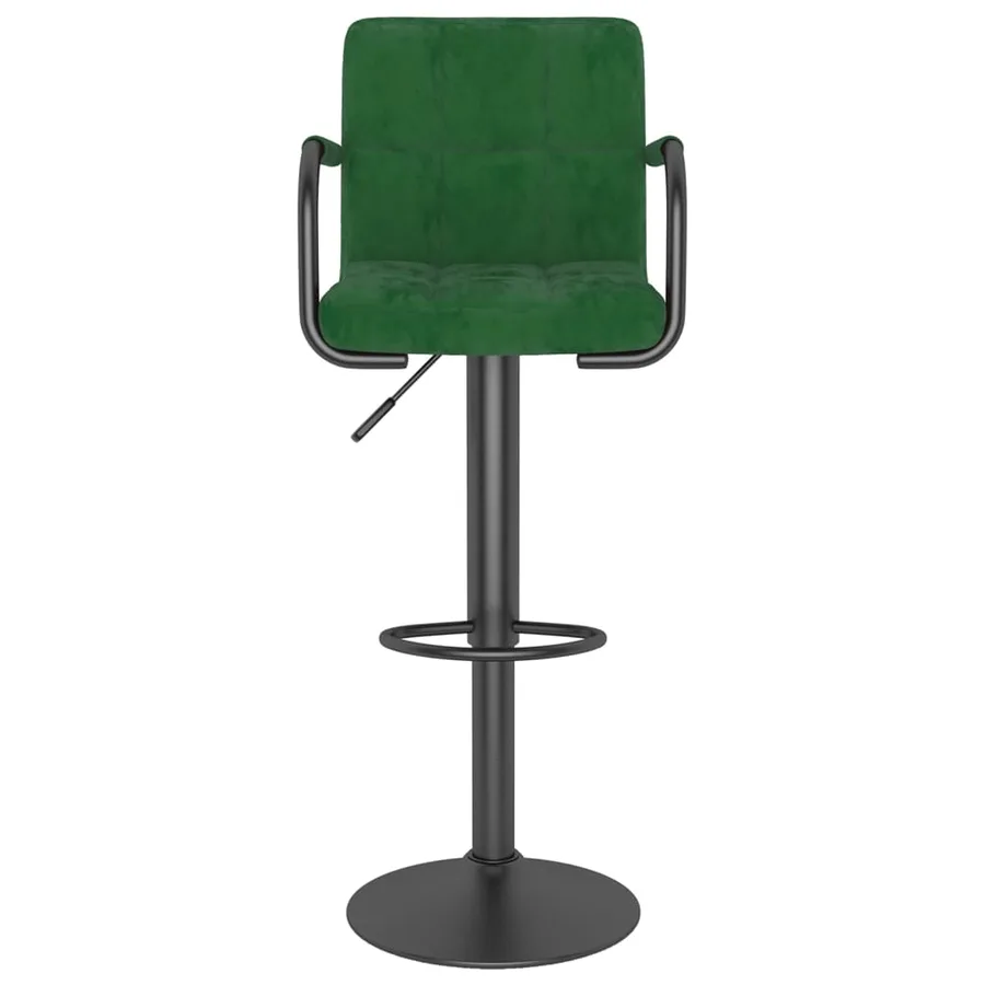 Tabouret de bar Vert foncé Velours - 3