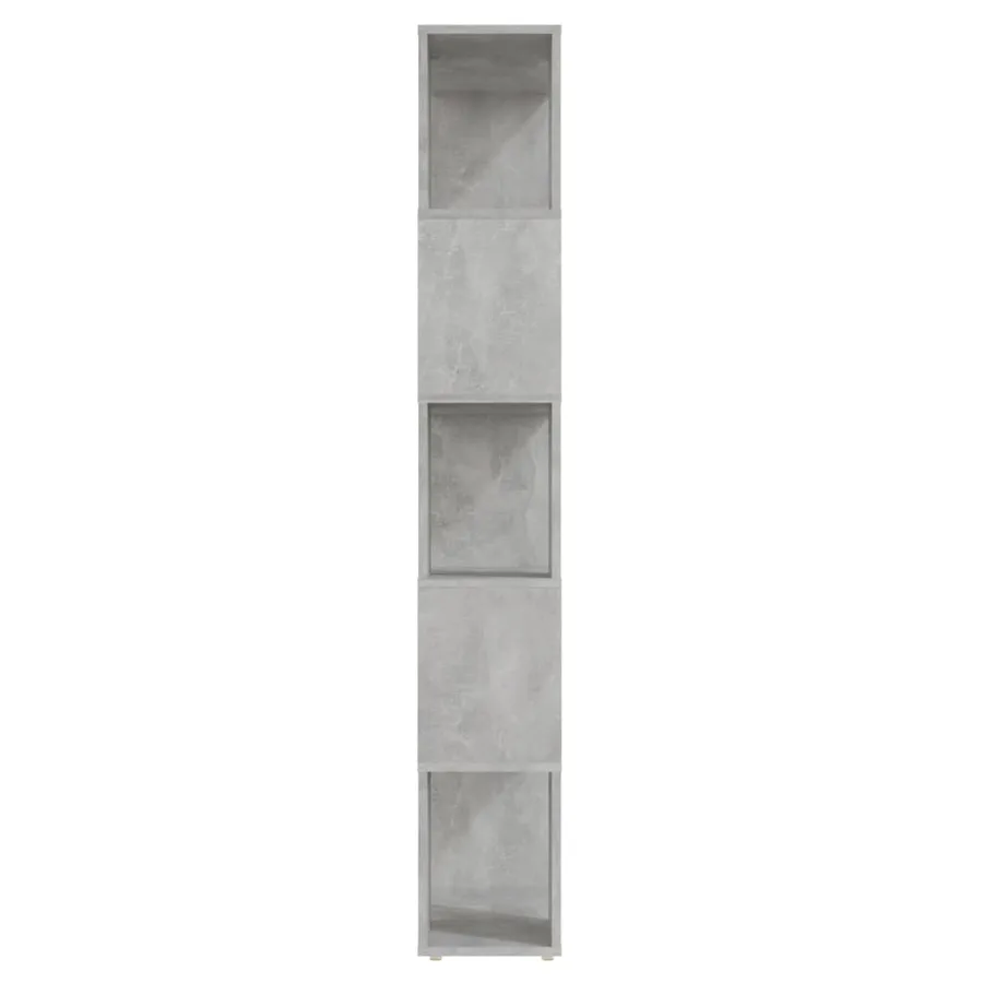 Bibliothèque/Séparateur de pièce Gris béton 60x24x155 cm - 6