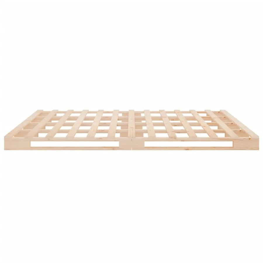 Lit de palette 140x200 cm bois de pin massif - 6