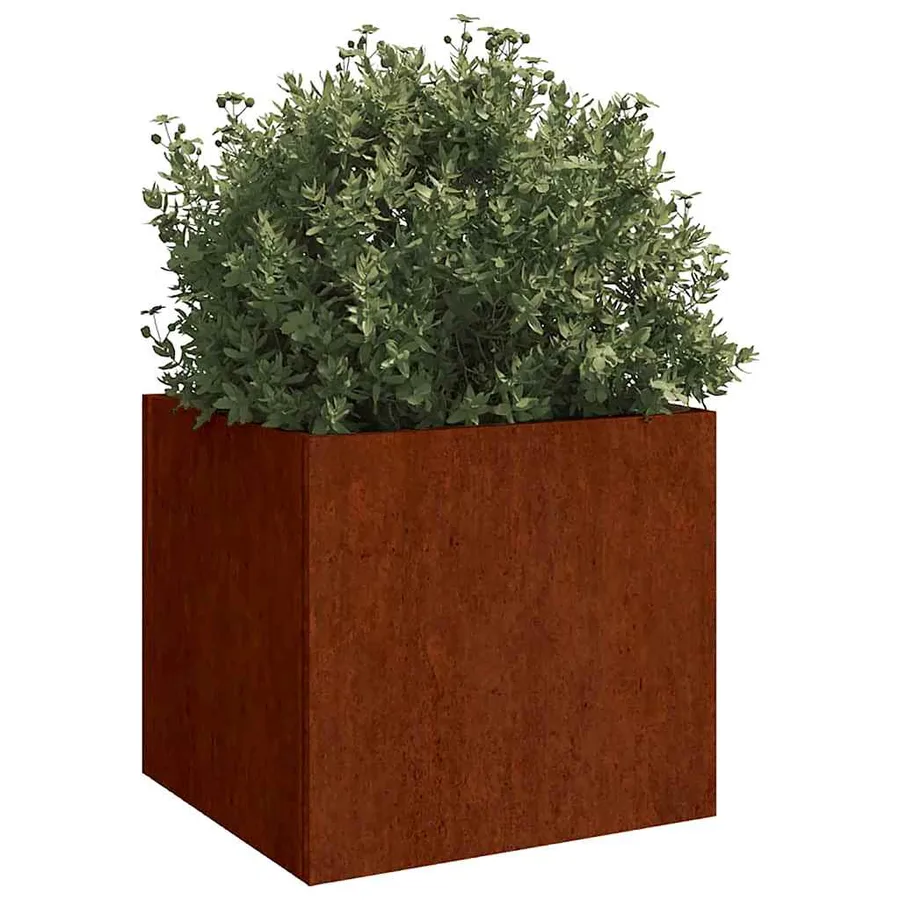 Jardinière 49x47x46 cm acier corten - 3