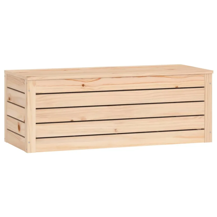Boîte de rangement 89x36,5x33 cm Bois massif de pin - 4