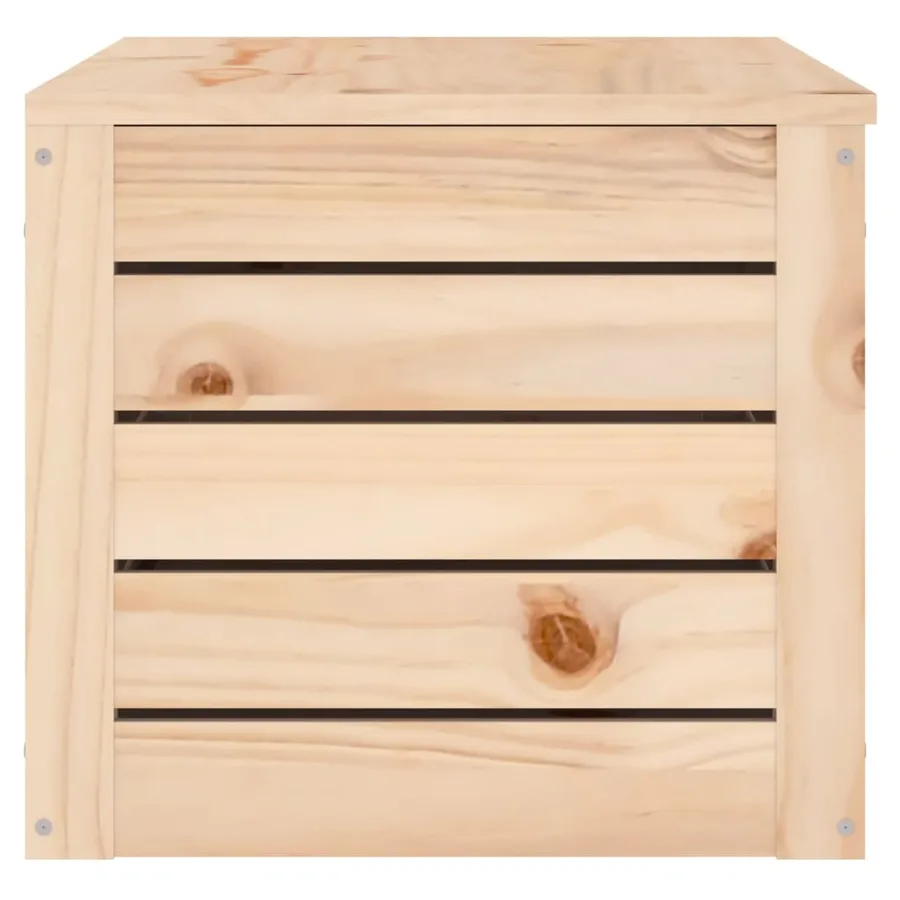Boîte de rangement 89x36,5x33 cm Bois massif de pin - 6