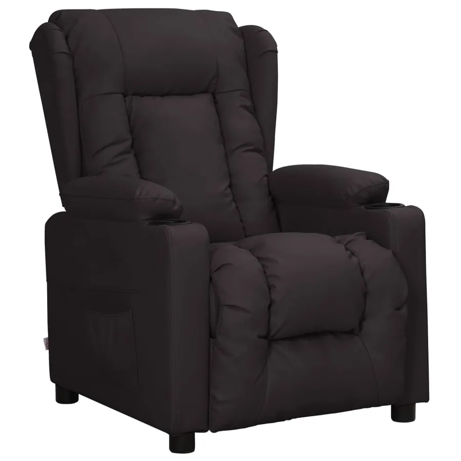 Fauteuil inclinable Noir Similicuir