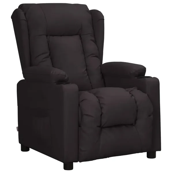 Fauteuil inclinable Noir Similicuir