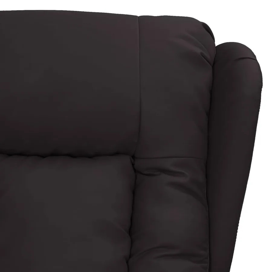 Fauteuil inclinable Noir Similicuir - 6